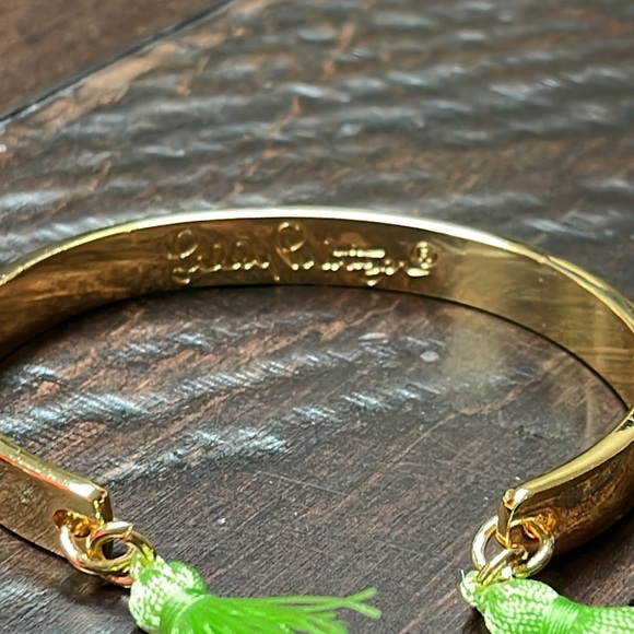 Lilly Pulitzer Set of 3 Stacking Cuff Bracelets with Tassel - NWOT - Picture 6 of 15